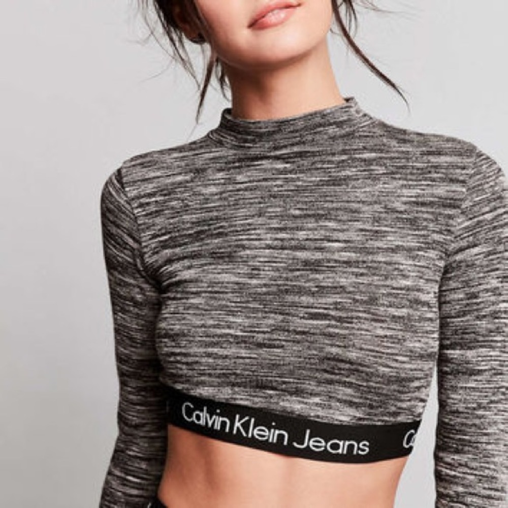 Calvin Klein Space Dye Crop Top
